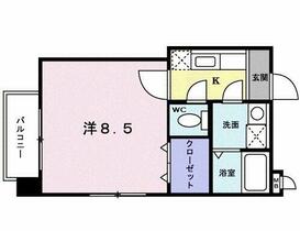 鹿児島県鹿児島市加治屋町（賃貸マンション1K・2階・26.02㎡） その2