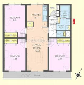 ファミール西八王子Ｂ棟３階　めじろ台駅歩１６分
