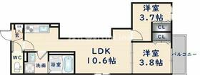 間取り：227104101374