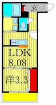 千葉県柏市豊四季（賃貸アパート1LDK・2階・30.38㎡） その2