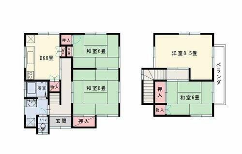 千葉県木更津市の一戸建て | 1150万円 | 4DK | 132.07m² | Akiyama house finder