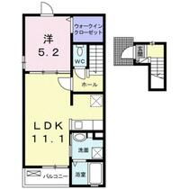 カーサマローネＩＩ  ｜ 福岡県大野城市牛頸２丁目（賃貸アパート1LDK・2階・43.47㎡） その3