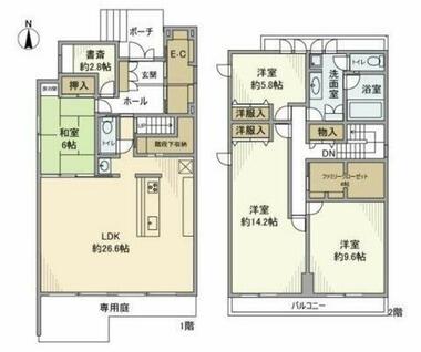 間取り：213145434612