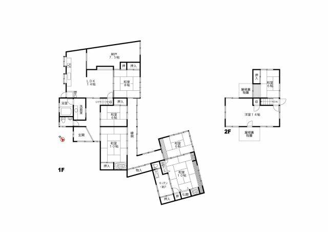 富山県中新川郡上市町の一戸建て | 630万円 | 8SLDK | 436.36m² | Akiyama house finder