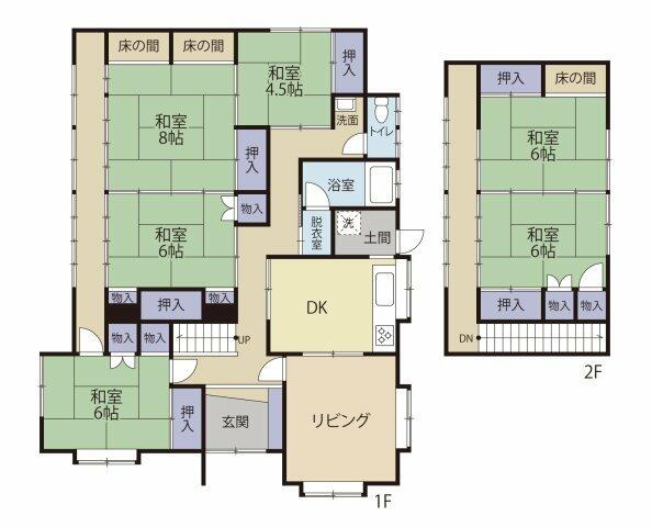house for sale in Kimitsu, Chiba | ¥9,900,000 | 7DK | Akiyama house f…