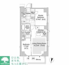 東京都渋谷区神山町（賃貸マンション2LDK・3階・55.86㎡） その2