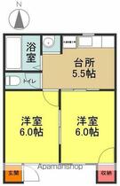 生田コーポ 103 ｜ 福島県いわき市内郷御厩町上宿（賃貸アパート2K・1階・33.05㎡） その2