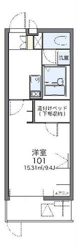 レオパレスセンターヴィレ _間取り_0