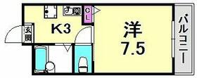 ＣＡＳＯＮＡ  ｜ 兵庫県西宮市下大市東町（賃貸マンション1K・2階・22.05㎡） その2