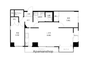 プラバ２６ 603 ｜ 石川県金沢市北安江１丁目（賃貸マンション2LDK・6階・78.72㎡） その2