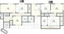 岐阜市中　戸建賃貸 1｜岐阜県岐阜市中２丁目(賃貸一戸建6LDK・--・108.85㎡)の写真 その2