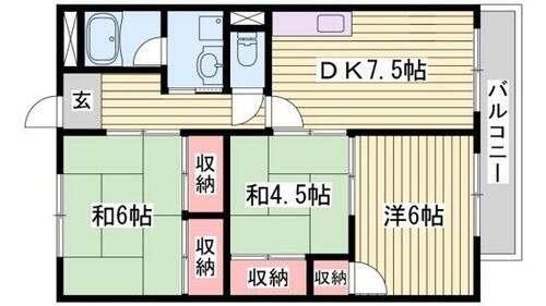 グレースマンション日飼_間取り_0