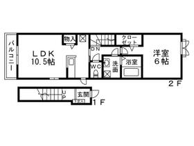 メゾン　タウルス　Ⅰ 201 ｜ 福岡県北九州市小倉南区沼緑町２丁目（賃貸アパート1LDK・2階・45.07㎡） その2