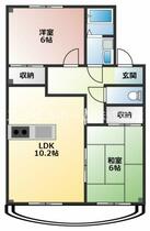 シルクヴェールフジＡ 203 ｜ 愛知県豊橋市小向町字北小向（賃貸アパート2LDK・2階・51.57㎡） その2