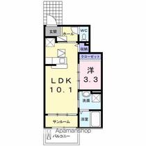 エミネンス川中島 104 ｜ 神奈川県川崎市川崎区川中島２丁目（賃貸アパート1LDK・1階・35.55㎡） その2