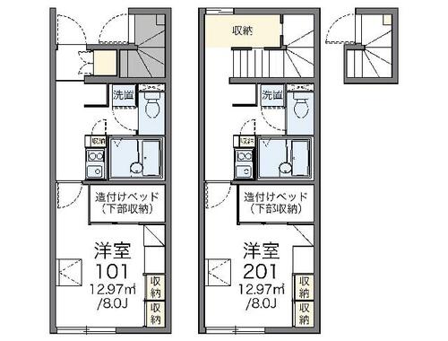 レオパレス城内_間取り_0