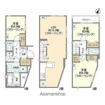 Ｋｏｌｅｔ茅ケ崎 - ｜ 神奈川県茅ヶ崎市中海岸３丁目（賃貸一戸建3LDK・--・77.85㎡） その2