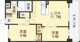 グラティ 202 ｜ 大阪府藤井寺市林２丁目（賃貸マンション2LDK・6階・50.06㎡） その2