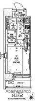 クレイシア王子 1304 ｜ 東京都北区王子１丁目（賃貸マンション1K・13階・26.14㎡） その2