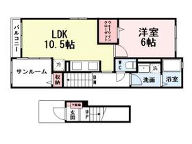 ＰＯＰＯＲＡ　Ⅵ 201 ｜ 福岡県行橋市泉中央３丁目（賃貸アパート1LDK・2階・48.92㎡） その2