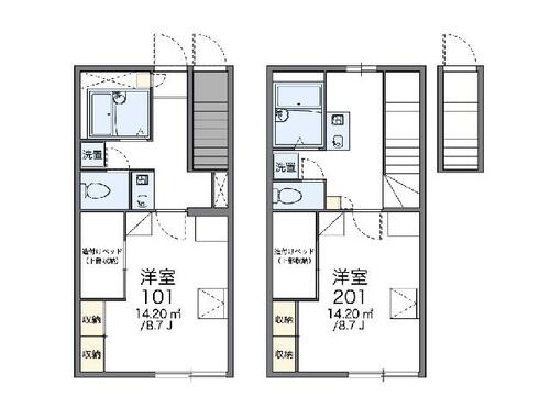 レオパレスクレール_間取り_0