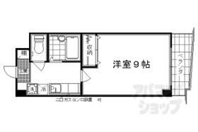 京都府京都市右京区西院四条畑町（賃貸マンション1K・1階・25.28㎡） その2