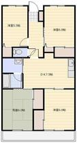 シティハイム信栄 406 ｜ 埼玉県さいたま市大宮区上小町（賃貸マンション4DK・4階・71.04㎡） その2