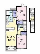 メアリー・ローズ　Ⅳ 205 ｜ 愛媛県松山市今在家１丁目（賃貸アパート2LDK・2階・58.48㎡） その2