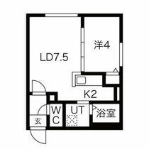 ラフィーネ平岸３条 405 ｜ 北海道札幌市豊平区平岸三条４丁目（賃貸マンション1LDK・4階・30.00㎡） その2