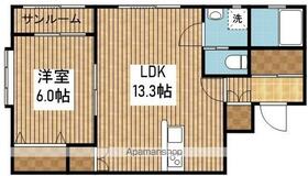 Ｌｏｖｅ＆Ｐｅａｃｅ　Ⅳ 105 ｜ 新潟県新潟市中央区幸町（賃貸アパート1LDK・1階・48.02㎡） その2