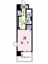 サン住吉Ⅱ 407 ｜ 愛媛県松山市竹原３丁目（賃貸マンション1K・4階・30.96㎡） その2