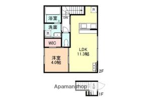 富山県富山市下赤江町２丁目（賃貸アパート1LDK・2階・40.92㎡） その2