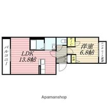 宮城県仙台市若林区なないろの里２丁目（賃貸マンション1LDK・2階・47.12㎡） その2