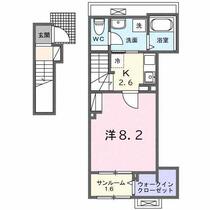 プラン　デ　エピ 202 ｜ 埼玉県川越市大字木野目（賃貸アパート1K・2階・36.31㎡） その2