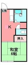 アネックス横屋Ｂ  ｜ 広島県福山市神村町（賃貸アパート1K・1階・24.71㎡） その2