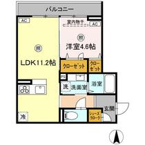 ＤーＲＯＯＭ　栄２丁目 208 ｜ 宮城県仙台市宮城野区栄２丁目（賃貸アパート1LDK・2階・40.37㎡） その2