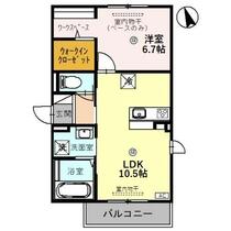 グレース若宮 203 ｜ 石川県金沢市若宮２丁目（賃貸アパート1LDK・2階・41.67㎡） その2