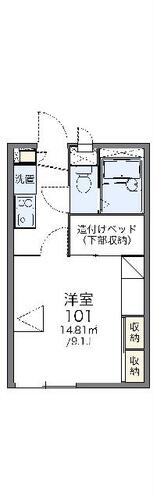 レオパレスセジュール富士_間取り_0