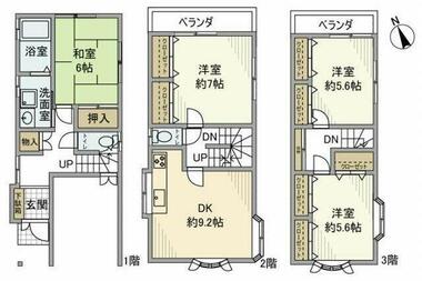 間取り：213142135104