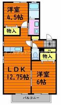 岡山県倉敷市玉島中央町２丁目（賃貸アパート2LDK・1階・54.78㎡） その2