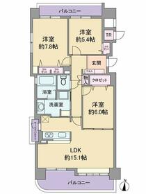 ＼広々８１平米超／ＬＤＫ１５畳　ライオンズマンション柏木二丁目