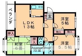 メゾン・グリーンリーフ（ＳＢ） 206 ｜ 千葉県千葉市若葉区若松町（賃貸マンション3LDK・2階・65.84㎡） その2