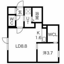 ＬｉｖｅａｓｅＮ１６（リヴィースエヌ１６） 103 ｜ 北海道札幌市東区北十六条東１０丁目（賃貸マンション1LDK・1階・35.82㎡） その2