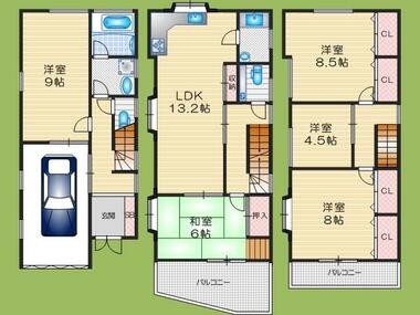 間取り：227102458414