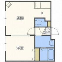 ディエーチ曙 206 ｜ 北海道札幌市手稲区曙六条３丁目（賃貸アパート1LDK・3階・35.64㎡） その2