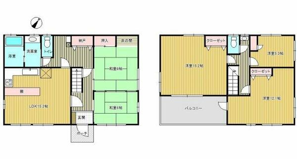 西千葉戸建貸家｜千葉県千葉市稲毛区作草部２丁目(賃貸一戸建5LDK・--・149.63㎡)の写真 その2