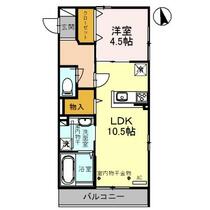 ゼフィール　Ａ 207 ｜ 石川県野々市市扇が丘（賃貸アパート1LDK・2階・41.78㎡） その2