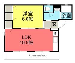 Ｍ－Ⅱ 101 ｜ 東京都町田市森野４丁目（賃貸アパート1LDK・1階・42.84㎡） その2