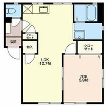 ラヴィアンローズ  ｜ 新潟県新潟市東区東明６丁目（賃貸アパート1LDK・1階・42.77㎡） その2