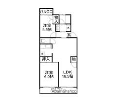 園生カキナカマンション  ｜ 千葉県千葉市稲毛区園生町（賃貸マンション2LDK・1階・59.50㎡） その2